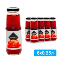 Гранатовый сок Rioba 0.25 литра, стекло, 8 шт. в уп. Гранатовый сок Rioba 0.25 литра, стекло, 8 шт. в уп.