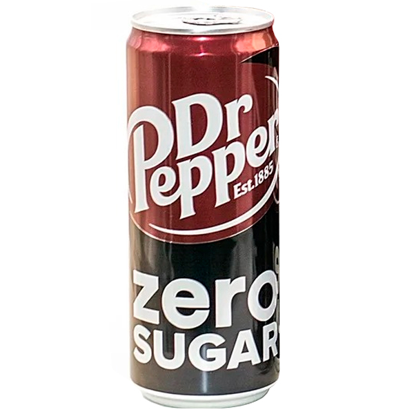 Dr.Pepper / Доктор Пеппер Zero импорт 0.33 литра, ж/б, 24 шт. в уп. Dr.Pepper / Доктор Пеппер Zero импорт 0.33 литра, ж/б, 24 шт. в уп.